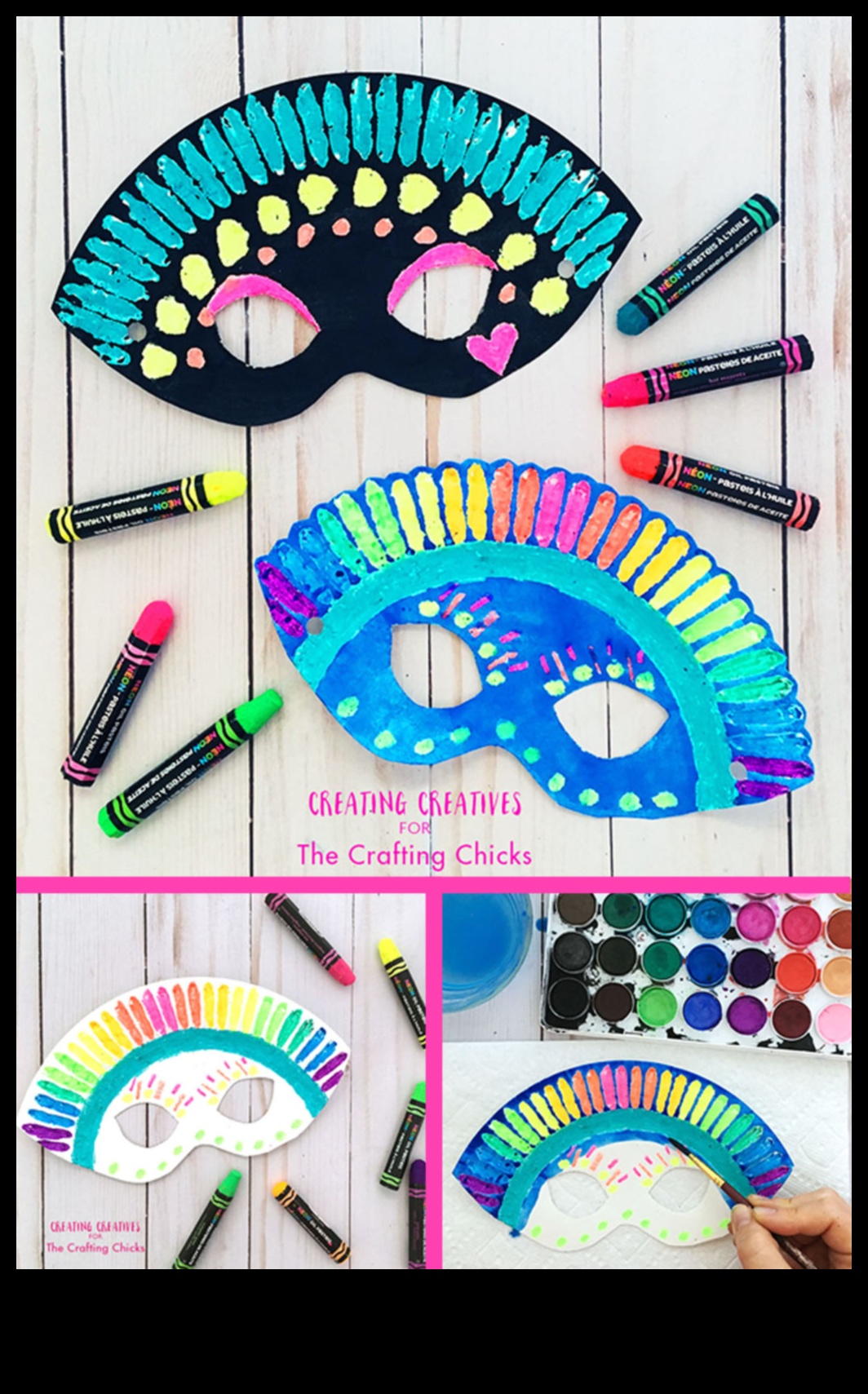 Măști pentru farfurii de hârtie pentru copii DIY: crearea de personaje imaginative