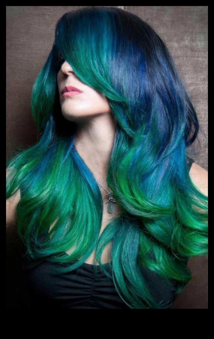 Albastrul electric și verdele Electrizează-ți aspectul cu o culoare futuristă a părului 4 Electric Blues and Greens: Idei futuriste de culoare a părului