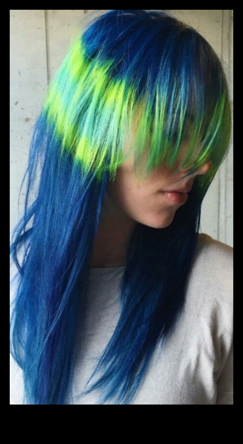 Albastrul și verdele electric Electrizează-ți aspectul cu o culoare futuristă a părului 2 Electric Blues and Greens: Idei futuriste de culoare a părului